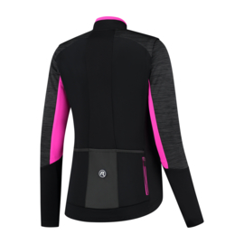 Rogelli Glory dames winter fietsjack - zwart/grijs/roze