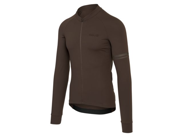 AGU Performance Solid heren fietsshirt lange mouwen - ground coffee