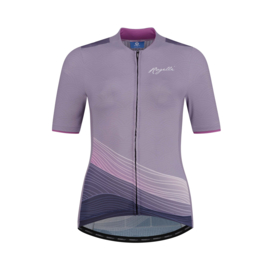 Rogelli Peace dames fietsshirt korte mouwen - paars/roze