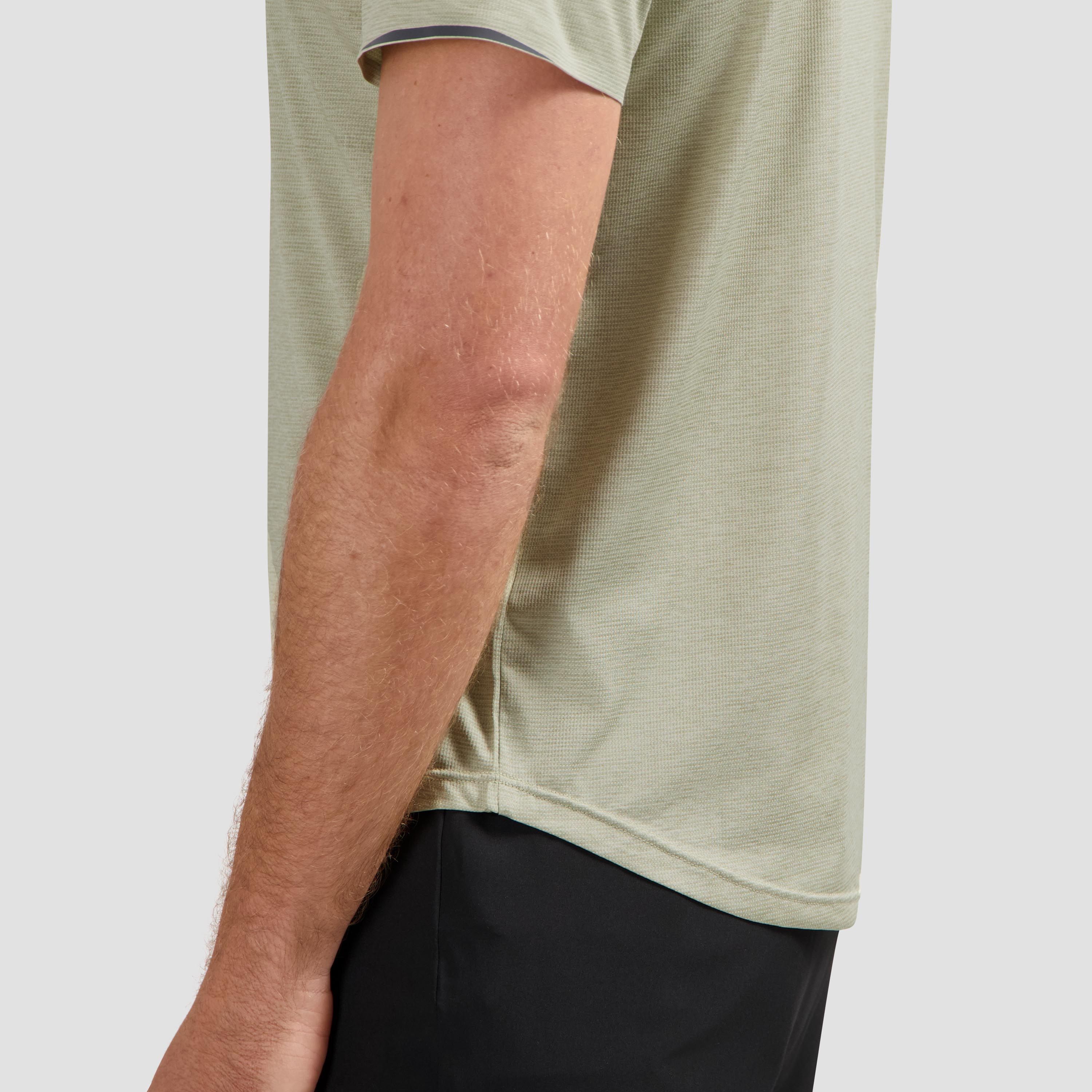 Rogelli Distance hardloopshirt heren korte mouw - taupe