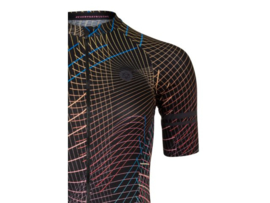 AGU Performance Nocturnal Lines dames fietsshirt korte mouwen - zwart