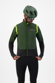 Rogelli Infinite heren winter fietsjack - groen/fluor/zwart