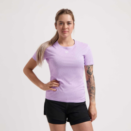 Rogelli Sparkle hardloopshirt dames korte mouw - lavendel