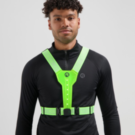 Rogelli hardloop veiligheidsvest met LED-verlichting - USB -fluor