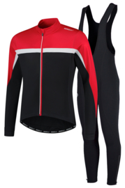 Rogelli Tavon/Course winter fietskledingset - rood/zwart/wit