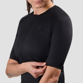 Rogelli Essential II dames fietsshirt korte mouwen - zwart