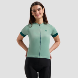 Rogelli Modesta dames fietsshirt korte mouwen - groen