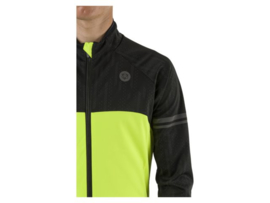 AGU HIVIS heren winter fietsjack - zwart/fluor