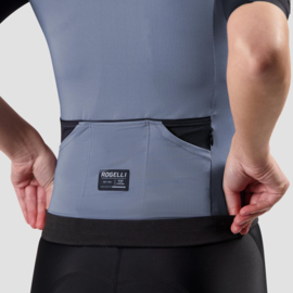 Rogelli Distance II dames fietsshirt korte mouwen - paars/zwart