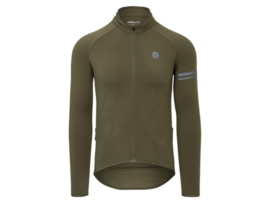 AGU Essential Thermo fietsshirt lange mouwen - army green