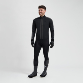 Rogelli Essential Hi Vis heren fietsjack - zwart/reflectie