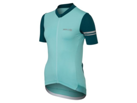 AGU Performance Colorblock dames fietsshirt korte mouwen - terme green