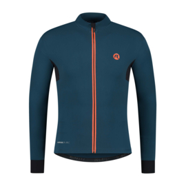 Rogelli Distance heren fietsshirt lange mouwen - blauw/oranje