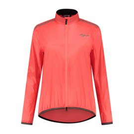 Rogelli Essential dames fiets regenjack - coral