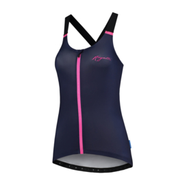 Rogelli Twist dames fiets tanktop – blauw/roze