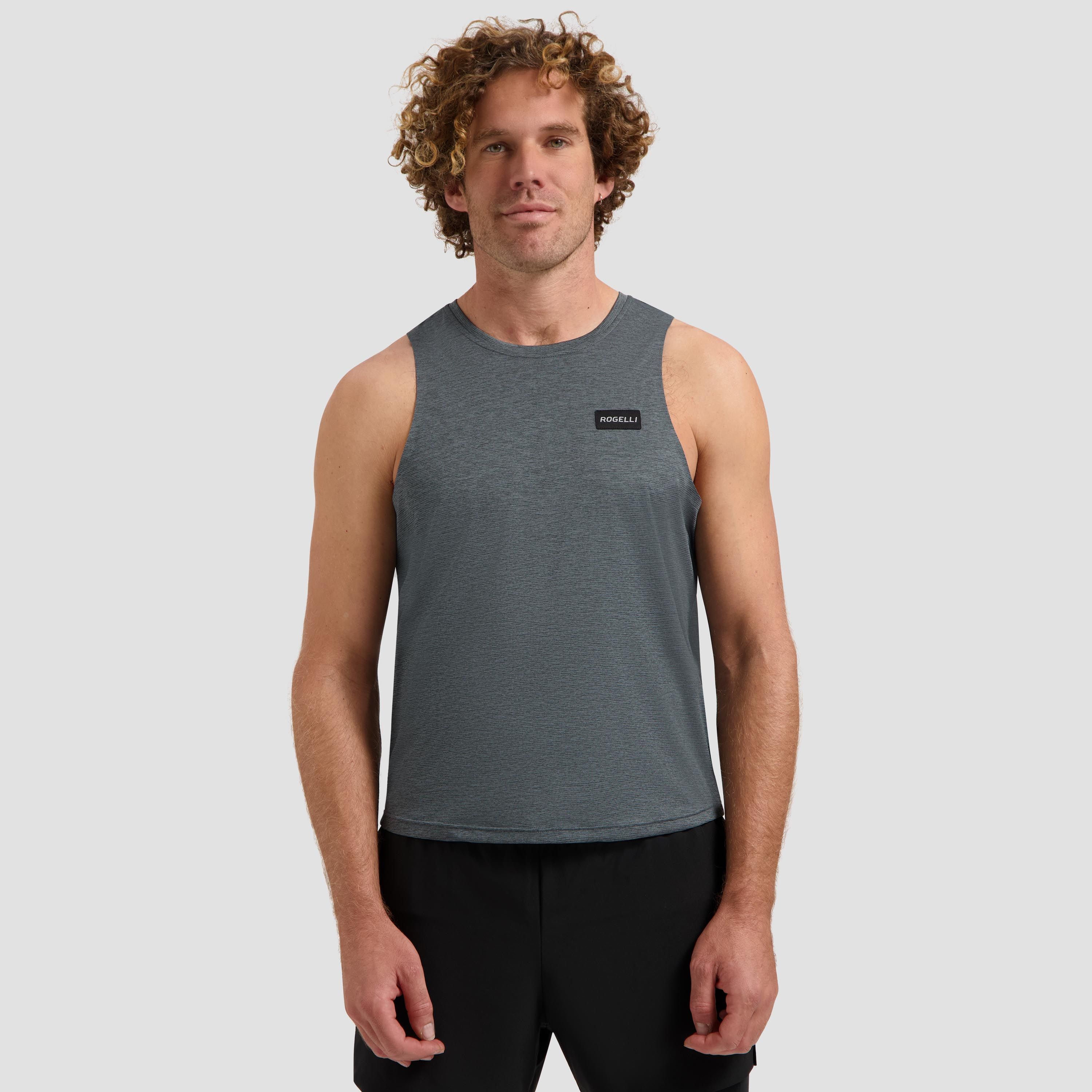 Rogelli Distance hardloop singlet heren - blauw/grijs