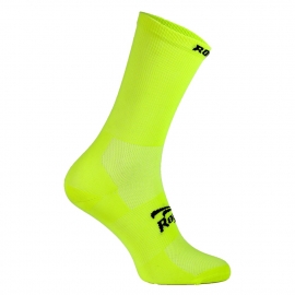 Rogelli RCS-08 zomer fietssokken - fluor geel