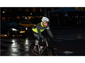 AGU HIVIS heren winter fietsjack - zwart/fluor