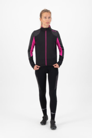 Rogelli Glory dames winter fietskledingset - zwart/grijs/roze