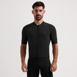 Rogelli Signature heren fietsshirt korte mouwen - zwart
