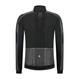 Rogelli Essential Hi Vis heren fietsjack - zwart/reflectie