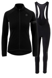 AGU Essential Thermo dames winter fietskledingset - zwart