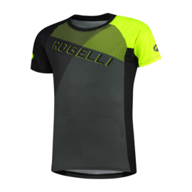 Rogelli Adventure 2.0 MTB fietsshirt korte mouwen - zwart/grijs/fluor