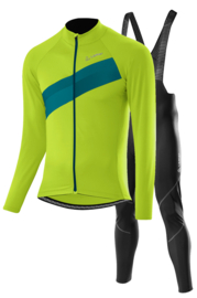 Löffler Evo winter fietskledingset - fluor/zwart