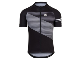 AGU Essential Striped fietsshirt korte mouwen - zwart