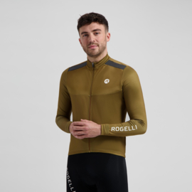 Rogelli Mono heren fietsshirt lange mouwen - bruin