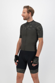 Rogelli Camo fietsshirt korte mouwen - legergroen