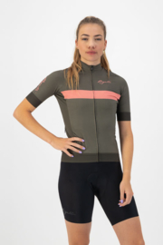 Rogelli Prime dames fietsshirt korte mouwen - groen/coral
