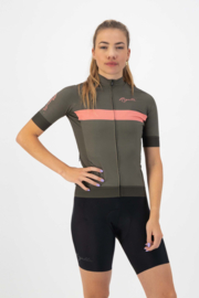 Rogelli Prime dames fietskledingset - groen/coral/zwart