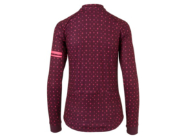 AGU Essential/Velo Love dames winter fietskledingset - zwart/bordeaux