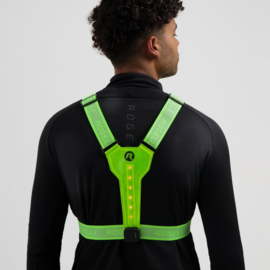 Rogelli hardloop veiligheidsvest met LED-verlichting - USB -fluor