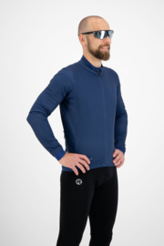 Rogelli Essential heren fietsshirt lange mouwen - blauw