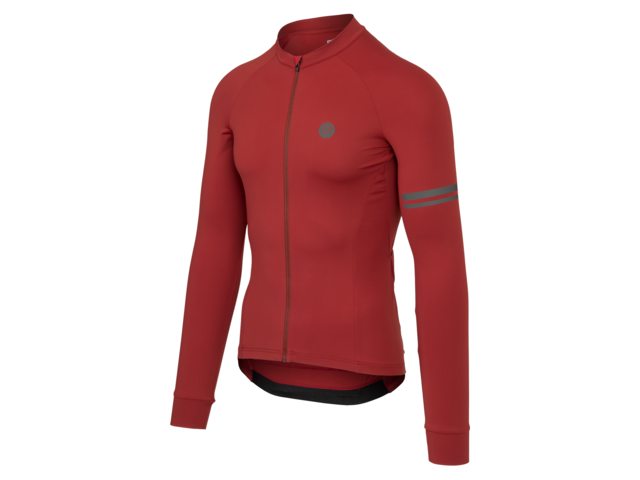 AGU Performance Solid heren fietsshirt lange mouwen - peak brown