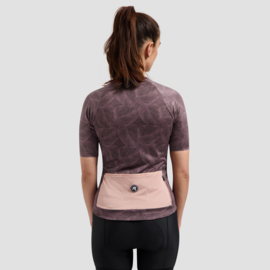 Rogelli Essential II Graphic dames fietsshirt korte mouwen - rood/coral