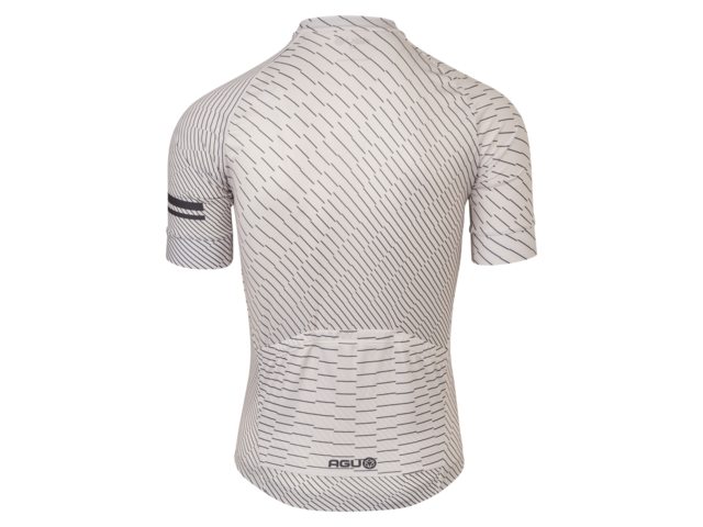 AGU Essential Chippie Lines heren fietsshirt korte mouwen - chalk white