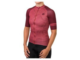 AGU Velo Wave dames fietsshirt korte mouwen - rusty pink