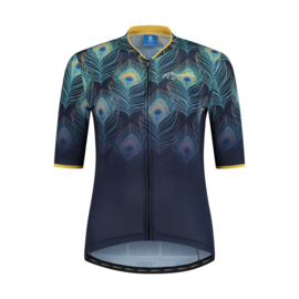 Rogelli Animal dames fietsshirt korte mouwen – blauw/geel (eco)