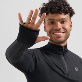Rogelli Essential hardloopshirt heren lange mouwen - zwart