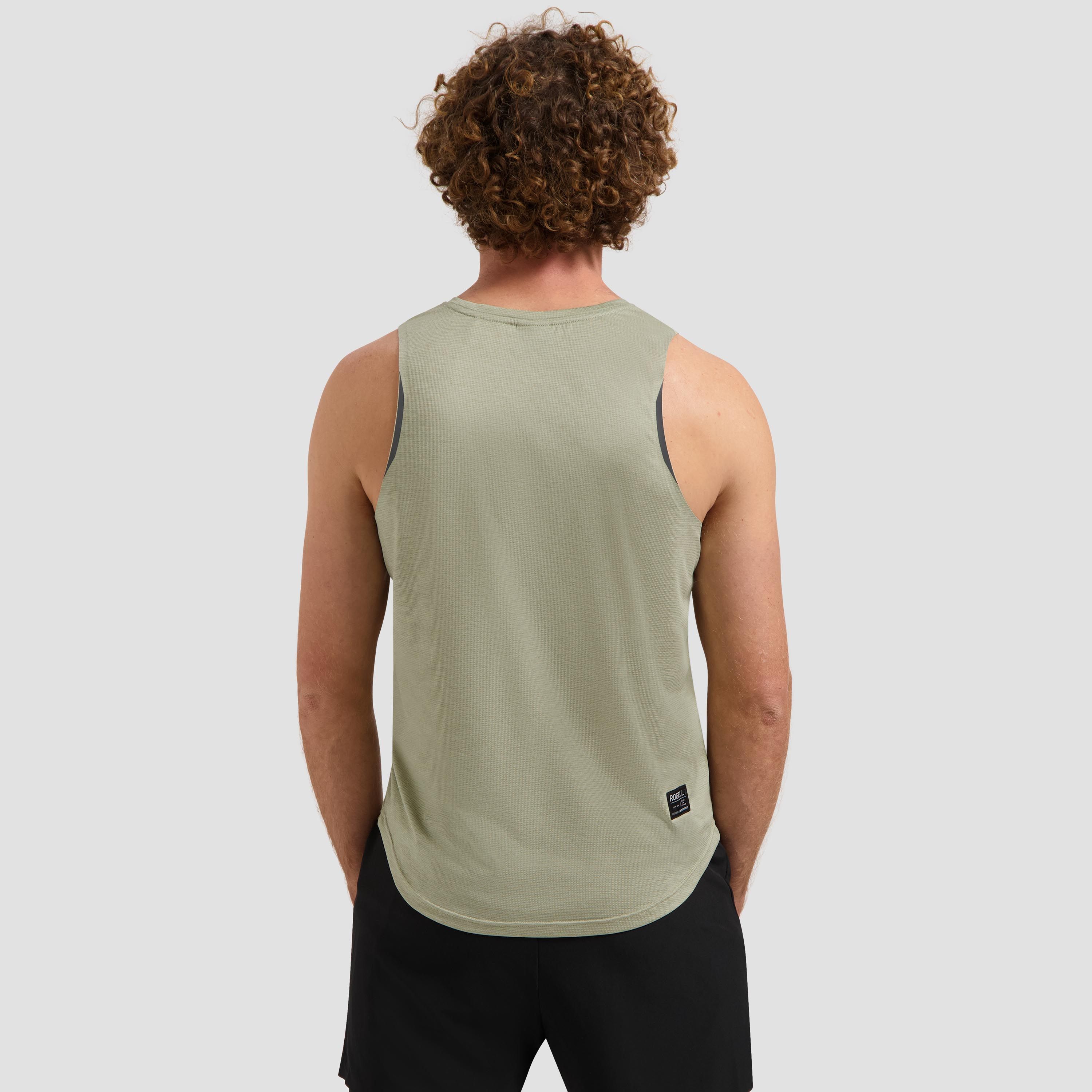 Rogelli Distance hardloop singlet heren - taupe