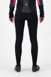 Rogelli Glory lange dames fietsbroek - zwart/grijs/roze