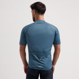 Rogelli Explore heren fietsshirt korte mouwen - blauw