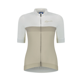 Rogelli Prime dames fietsshirt korte mouwen - zand/wit