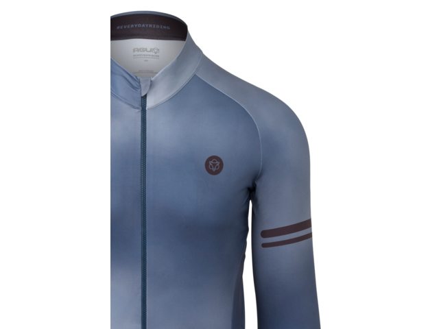 AGU Performance Gradient heren fietsshirt lange mouwen - steel blue