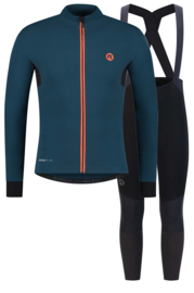 Rogelli Distance winter fietskledingset - blauw/zwart