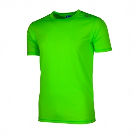 Rogelli hardloopshirt kinderen korte mouw - fluor groen