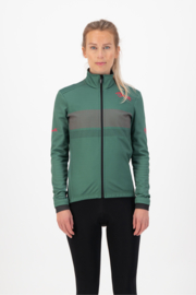 Rogelli Purpose dames winter fietsjack - groen/coral